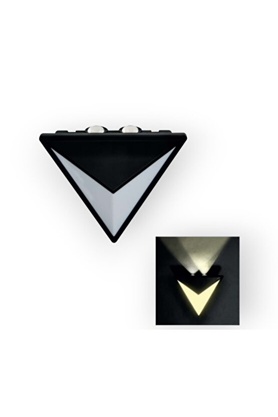 Elektrikle Çalışır, 15 Watt, 3000 Kelvin İç ve Dış Mekan Led Aplik, Bahçe - Villa Duvar Armatürü