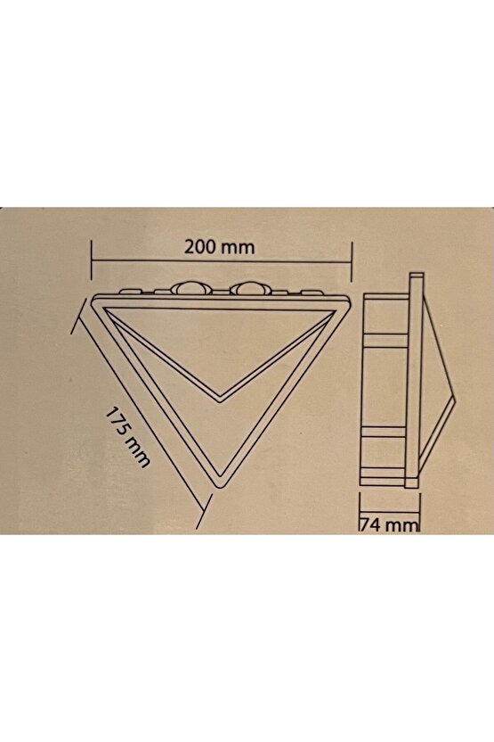 Elektrikle Çalışır, 15 Watt, 3000 Kelvin İç ve Dış Mekan Led Aplik, Bahçe - Villa Duvar Armatürü