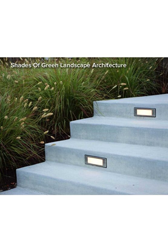 5 Watt, 3200 Kelvin, Sensörsüz Dış Mekan ve Nemli Alan Dikdörtgen Merdiven Led, IP65 Armatür 17x7 Cm