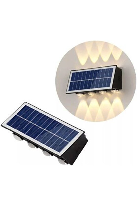 20 Watt, Çok Kaliteli, Güneş Enerjisi İle Çalışır Dekoratif Dış Mekan Aplik Solar Bahçe Duvar Aplik