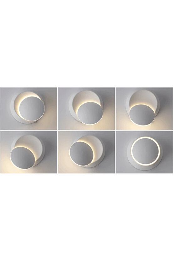 6W 3000K GÜNIŞIĞI BEYAZ GÖVDE DEKORATİF LED DUVAR APLİK