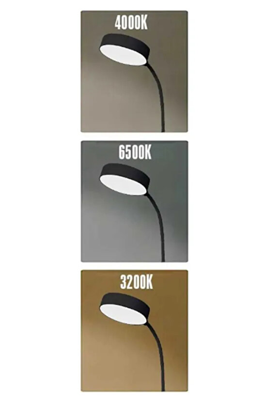 Şarjlı, 3 Işık Modlu, Her Yere Çevrilebilir, Taşınabilir, Mini - Modern Masa, Çalışma, Gece Lambası