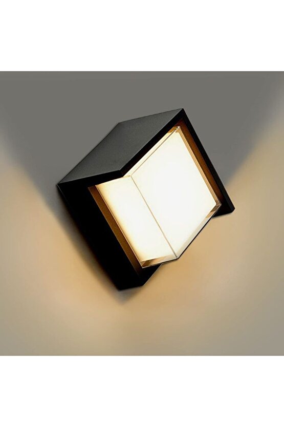 Elektrikle Çalışır, Alüminyum Kasa, 6 Watt Dekoratif Led Aplik, Bahçe, Balkon, Salon, Banyo Aplik