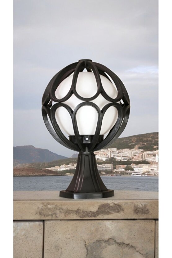 E27 Duylu Dekoratif Set Üstü Armatür, Bahçe Duvar Aydınlatma Apliği 38 X 25 Cm Bahçe Duvar Armatürü