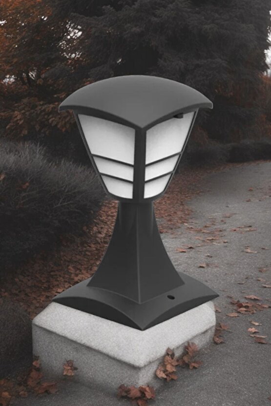 10 W. Günışığı Ampul Dahil 32 Cm Set Üstü Bahçe Aydınlatma Armatürü, Bahçe Duvar Aydınlatma Apliği