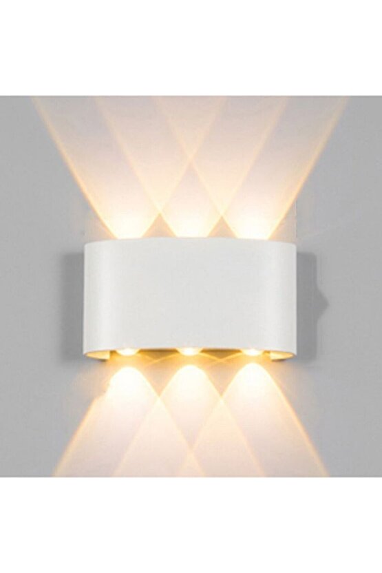 6 Watt (10 Watt Eşdeğer) Elektrikle Çalışır Gün Işığı Led Armatür, İç Dış Mekan Aplik