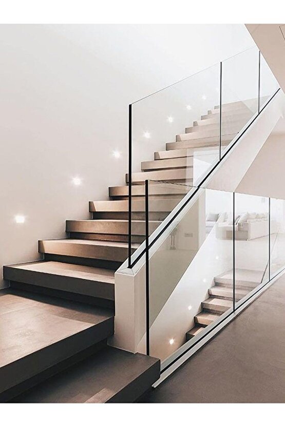 Kasa Kare Sensörlü 3 Watt Beyaz Işık Led Armatür, Merdiven, Basamak, Hol Armatürü