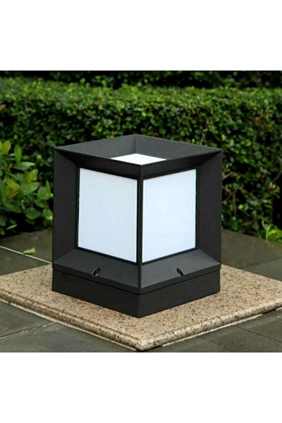 ekim aydınlatma Kare Küp Bahçe Aydınlatma Armatürü - Set Üstü Dekoratif Aplik