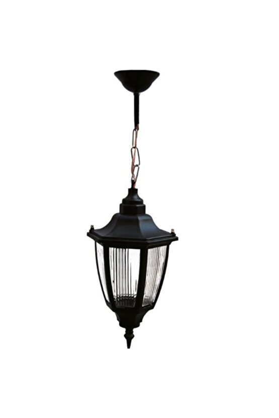 232LAMP Altıgen Zincirli Fener Bahçe Aydınlatma Tavan Armatürü (Ampül hariç)