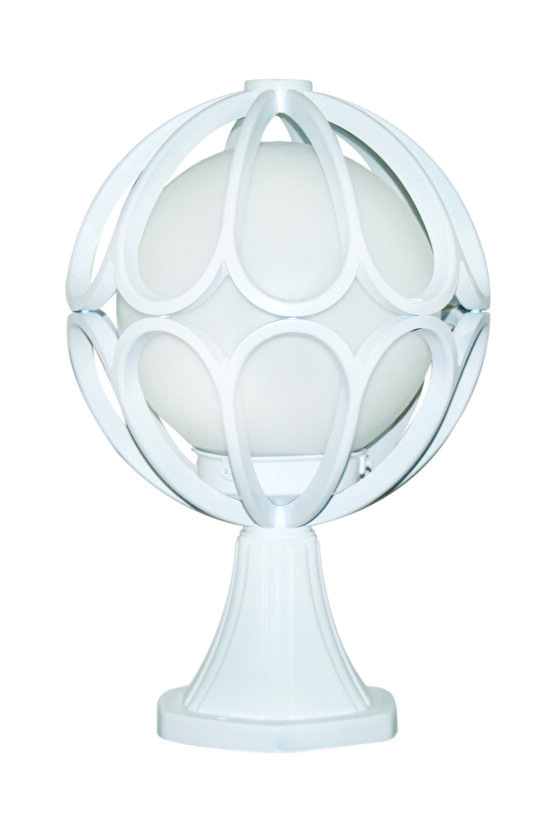 Set Üstü Papatya Bahçe Ve Dış Mekan Aydınlatma Armatürü Beyaz