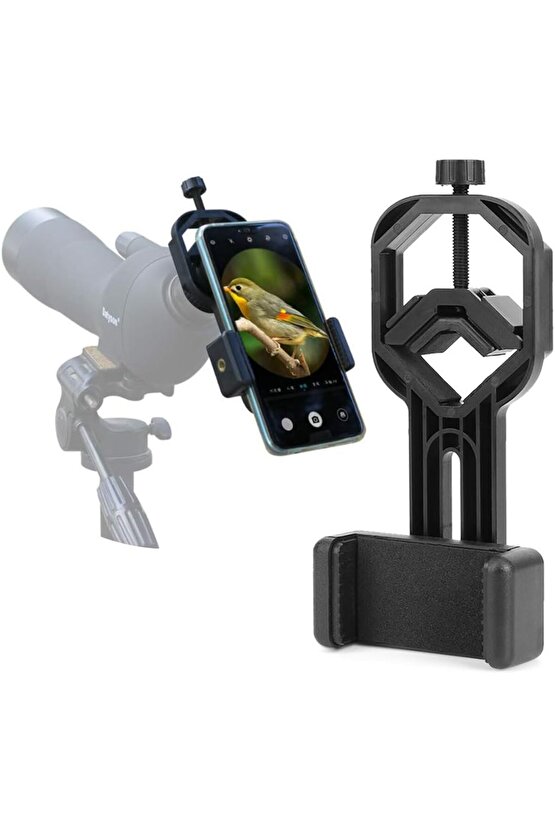 Dürbün Teleskop Mikroskop Için Telefon Bağlantı Aparatı Universal Telefon Tutucu Adaptör