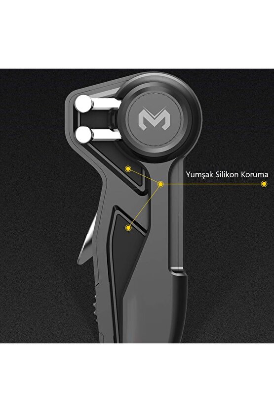 iPad Tablet için 2 Adet Oyun Joystick Tetik Kolu 6 Parmak L1R1 Pubg Mobile Ateş Tetiği Kolu Memo