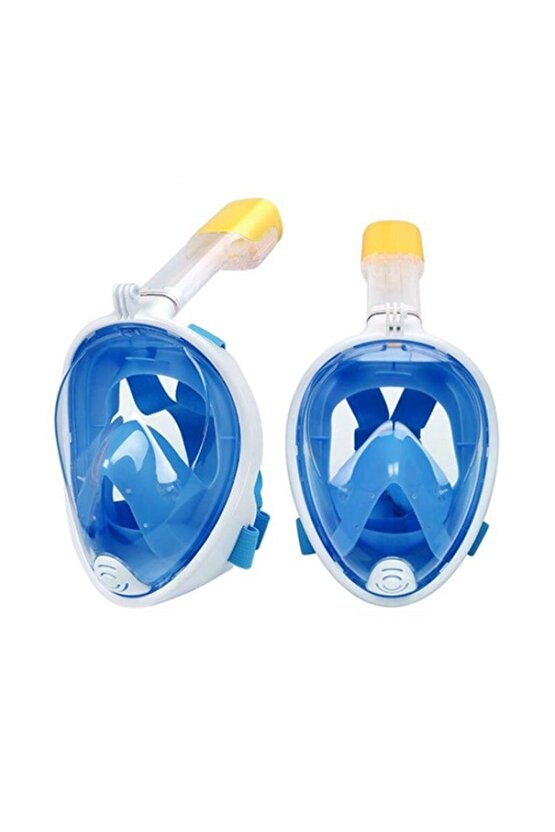 Tam Yüz Dalış Maskesi Buğu Önleyici Şnorkel Fullface Yüzücü Maskesi