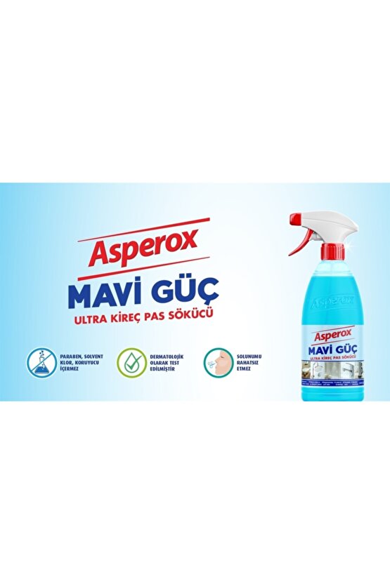 Asperox Mavi Güç Ultra Kireç Pas Sökücü Sprey 1 L 197260