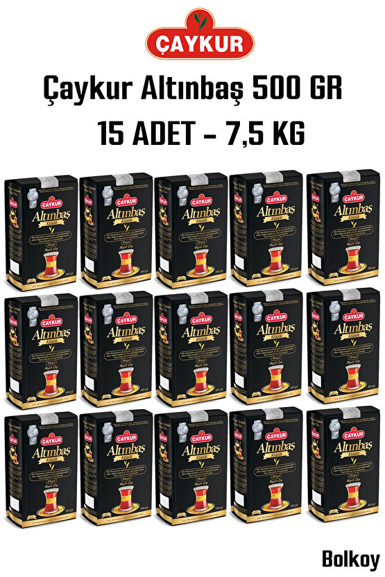 Çaykur Altınbaş 15 Li 500 gr ( 1 Koli) Rizeden Rize Çayı