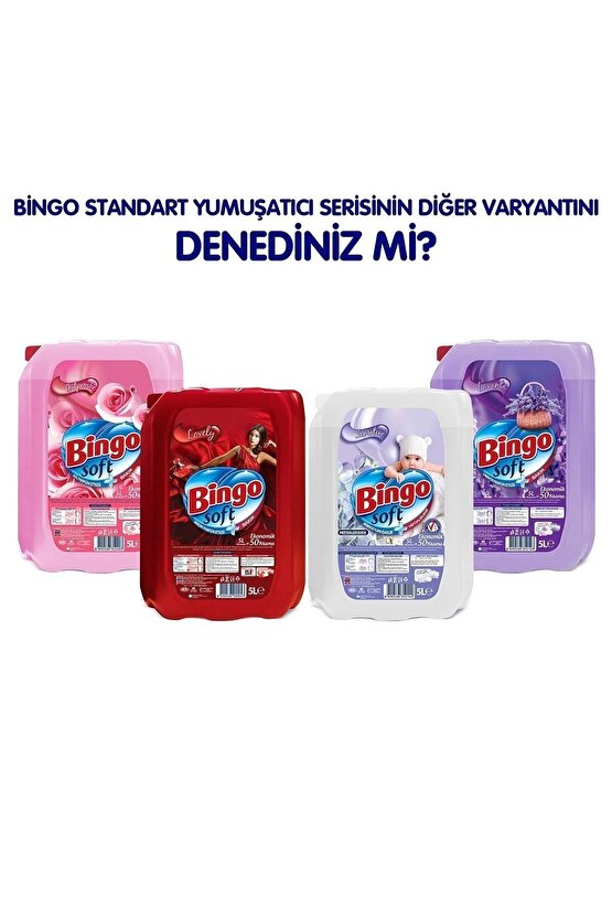 Soft Yumuşatıcı Gülpembe 5 Litre Ekonomi Paketi 4lü