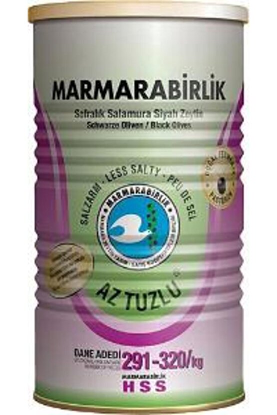 Marmara Bırlık Zeytın Sıyah 800Gr Aztuzlu Hususı S 291320