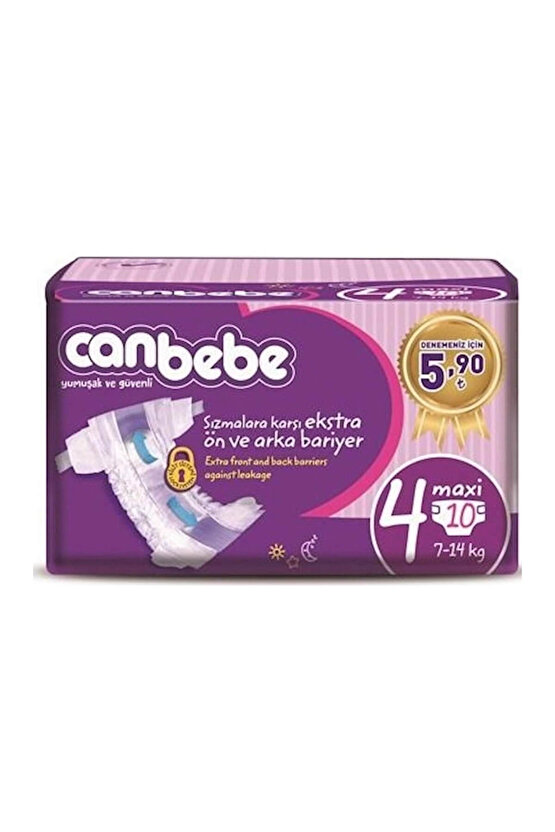 Bebek Bezi Deneme 4 Beden Maxi 10 Adet