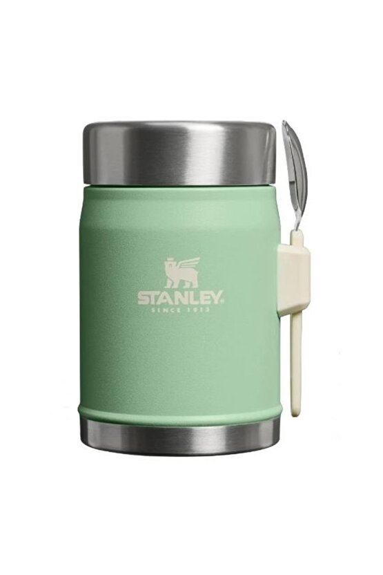 Klasik Paslanmaz Çelik Yemek Termosu Kaşıklı 0,40 Lt