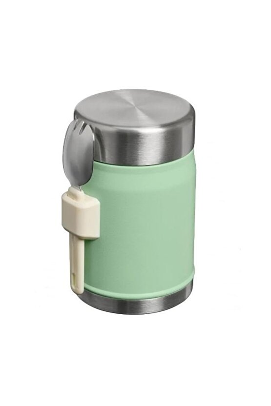 Klasik Paslanmaz Çelik Yemek Termosu Kaşıklı 0,40 Lt