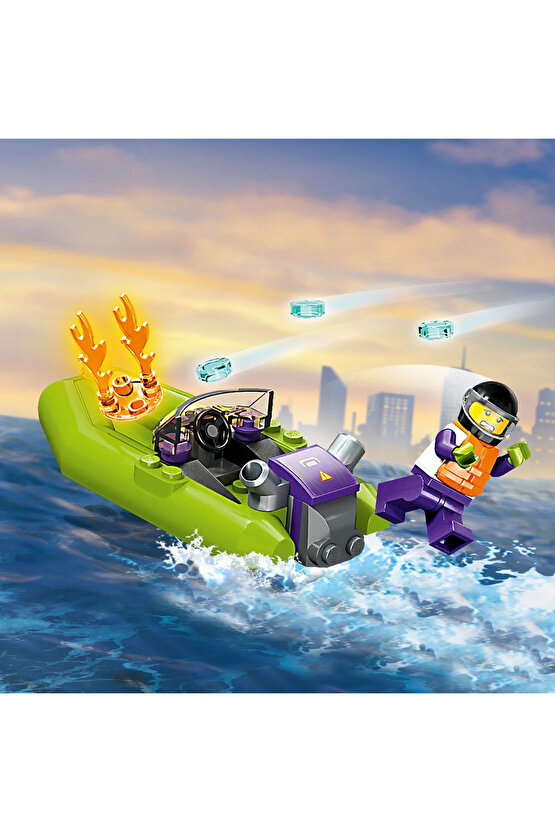® City İtfaiye Kurtarma Teknesi 60373 - 5+ Çocuklar için Oyuncak Yapım Seti (144P)
