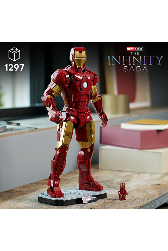 ® ǀ Marvel Iron Man Mark 3 Koleksiyoncu Versiyonu 76344 - 18+ Model Yapım Seti (1297 Parça)