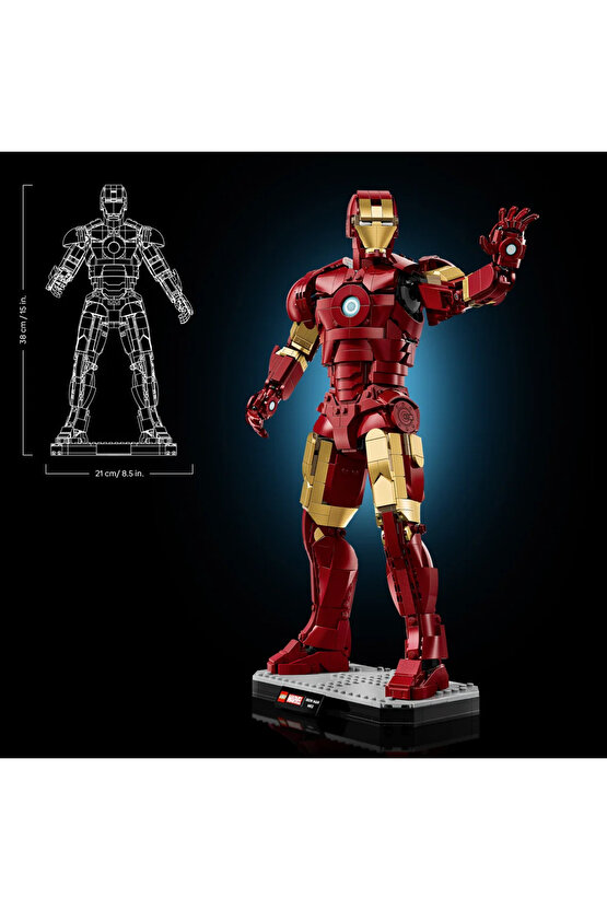 ® ǀ Marvel Iron Man Mark 3 Koleksiyoncu Versiyonu 76344 - 18+ Model Yapım Seti (1297 Parça)