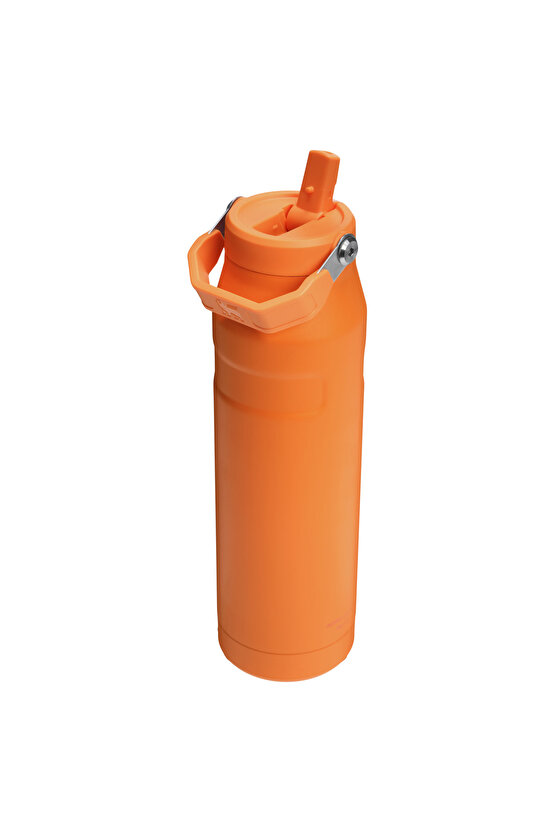 The IceFlow Flip Straw 2.0 Pipetli Termos Bardak 1.06 LT  Goldenrod Coral