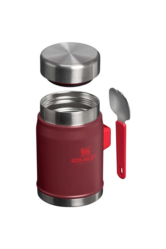 The Legendary Food Jar + Spork .4L  14oz Cranberry Yemek Termosu