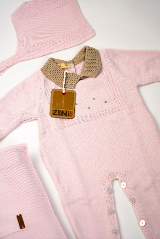 Yeni Doğan 5li Örme Triko Tulum Set (Özel Kutulu)