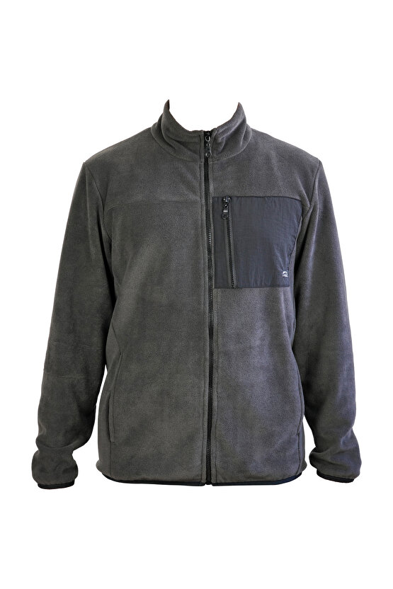 Premium Outdoor Welsoft Erkek Fermuarlı Polar Kalın, Nefes Alabilir, Kışlık Rahat Kumaş