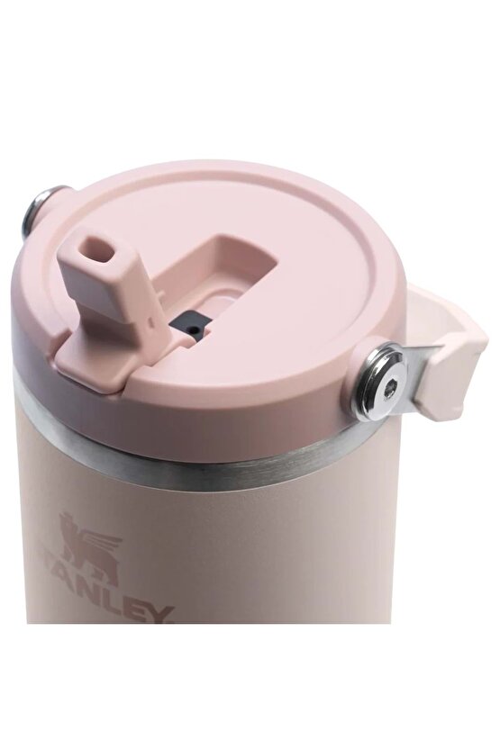 The Iceflow Flip Straw Pipetli Termos Bardak 0.89 Lt Açık Pembe