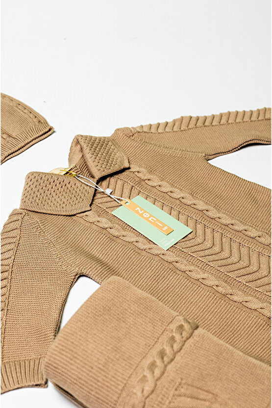 Yeni Doğan 5li Örme Triko Tulum Set