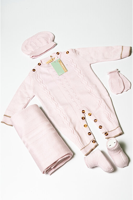 Yeni Doğan 5li Triko Tulum Set