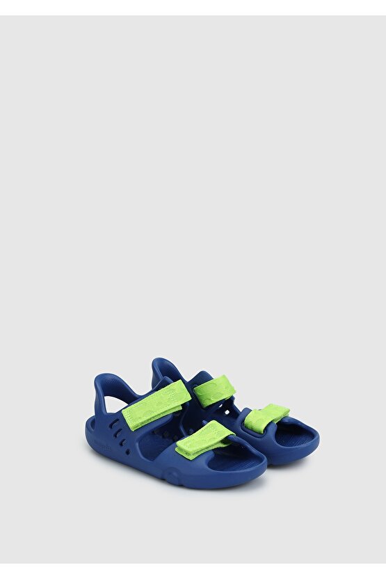 Mavi Erkek Çocuk Düz Sandalet