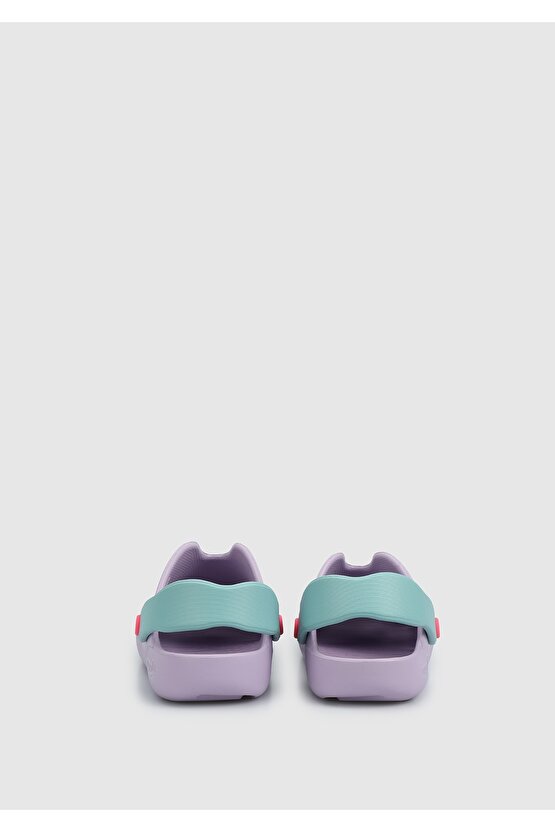 Lila Kız Çocuk Düz Sandalet