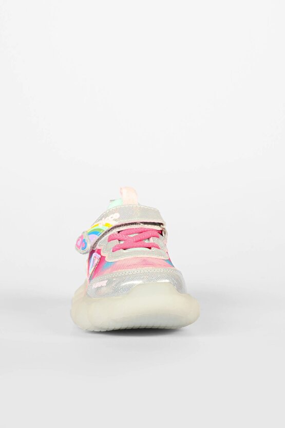 Kız Çocuk Gümüş Işıklı Balloon Sneaker