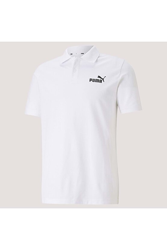 Essential Pique Polo Erkek Beyaz Günlük Stil Polo T-Shirt 58667402