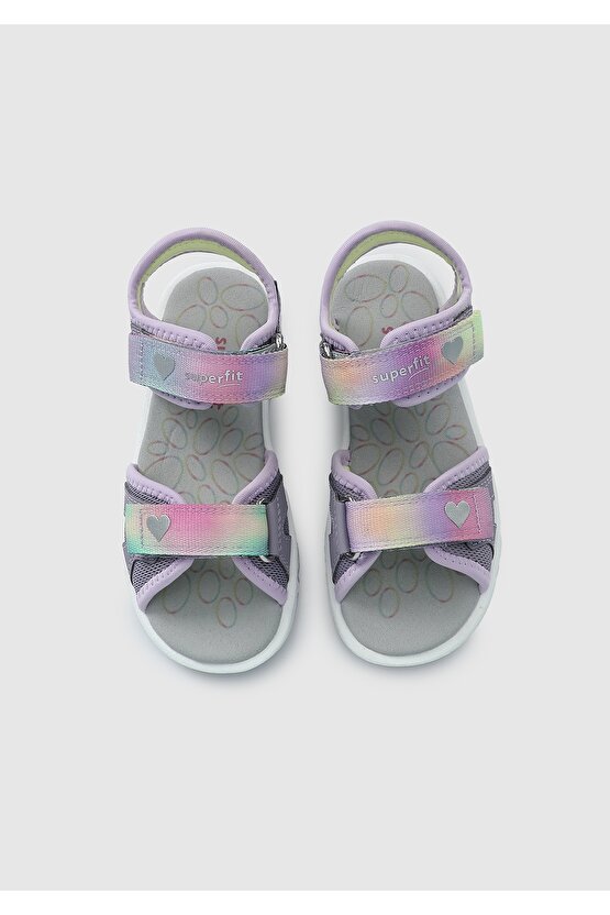 Lila Kız Çocuk Düz Sandalet