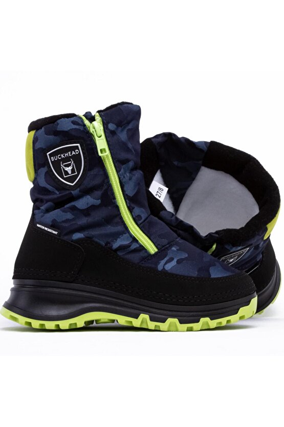BUCK1102 Dasdas Camo Water-Resistant Erkek Çocuk Lacivert Kar Botu