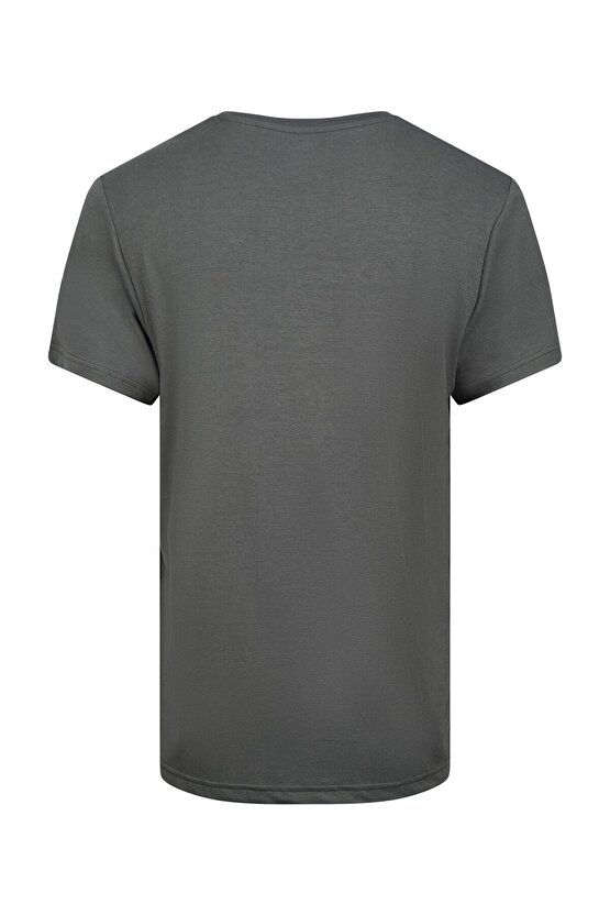 Victor Erkek Viloft V Yaka T-Shirt Antrasit