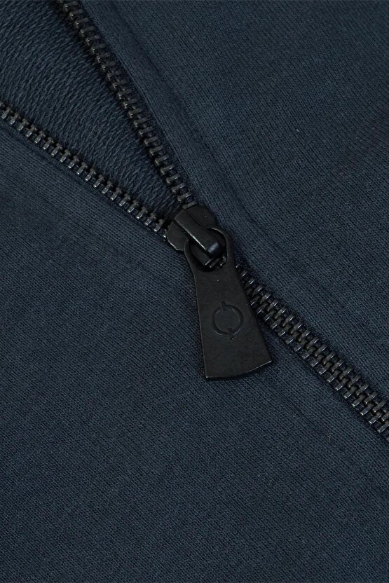 Gw0003 - Basic Kapüşonlu Fermuarlı Sweatshirt