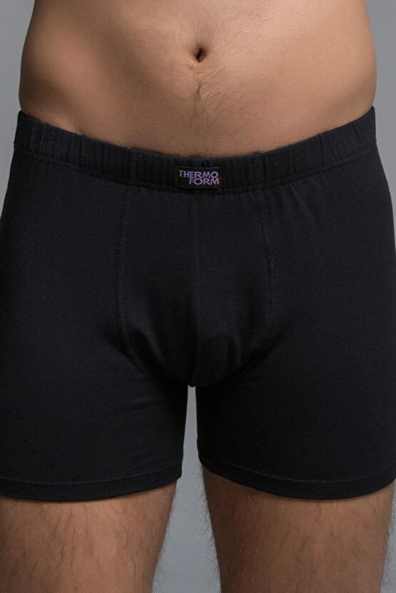 Bambu Erkek Şort 2 Adet-Beyaz1 Adet-Siyah-M