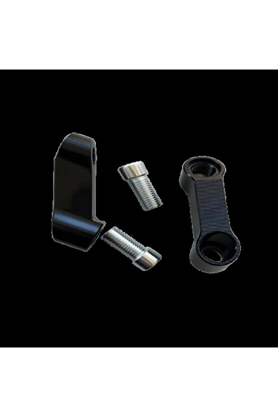 ÜNİVERSAL AYNA UZATMA GENİŞLETME APARATI SİYAH 10mm DÜZ DİŞ PCX