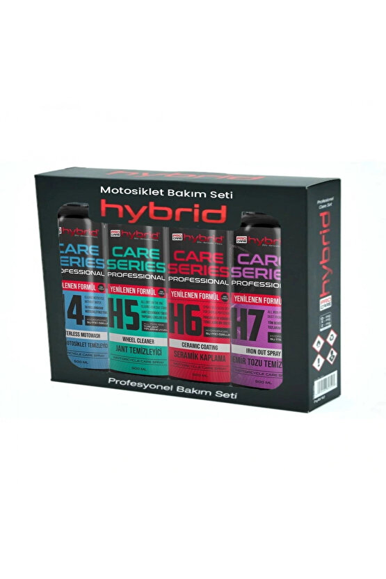HYBRID PROFESYONEL SERAMİK KAPLAMA MOTOSİKLET TEMİZLİK 4 LÜ