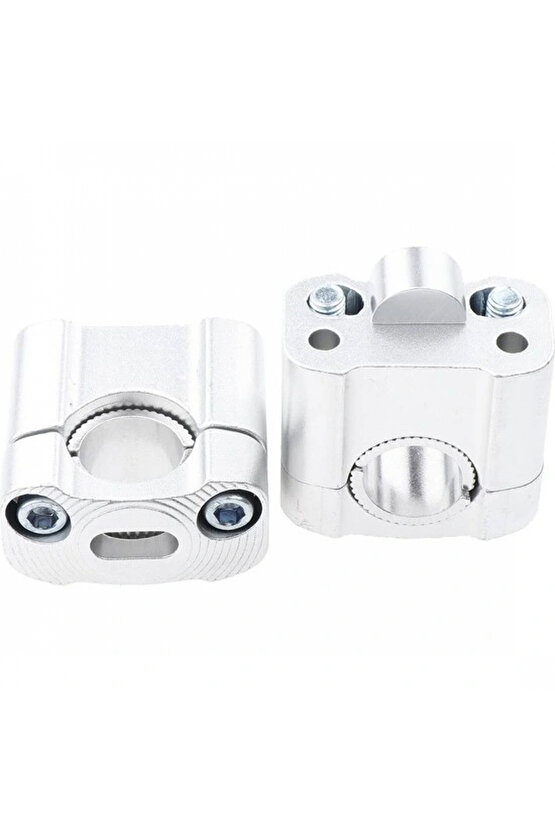 430 2 Parça Motosiklet Gidon Yükselticil 22 mm. 28 mm Nikel Takım