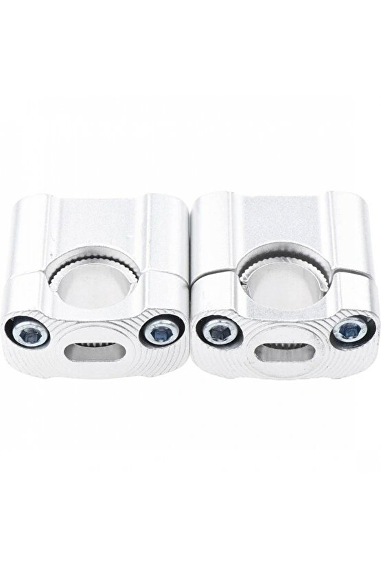 430 2 Parça Motosiklet Gidon Yükselticil 22 mm. 28 mm Nikel Takım