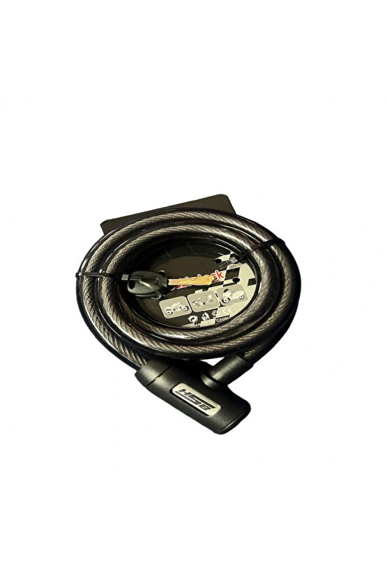 Halat Kilit 20x150 Çelik Bisiklet Ve Motosikletler Için