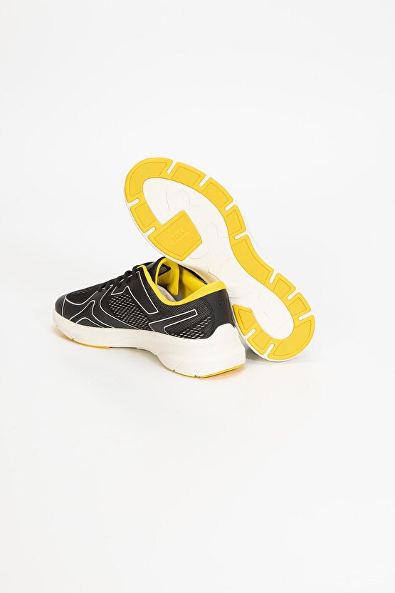 Erkek Bağcıklı Marka Logolu Spor Stil Siyah Sneaker 50498933-007