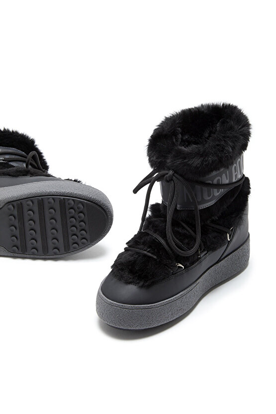 Kadın  Kız Bot (KAR) 80d2450130-n001 Ltrack Faux Fur Black